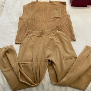 Never been worn Amazon tan set